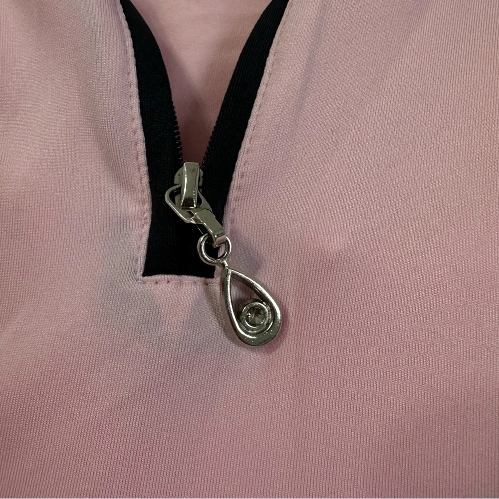 Sansoleil SunGlow Zip Mock Pink And White Long Sleeves UV 50+
Cooling - Picture 8 of 14